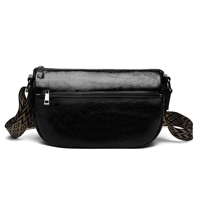 Women Bag Burst Crack Dumpling Bag Stylish Good Texture Soft Leather Bag Women Office Messenger Bag