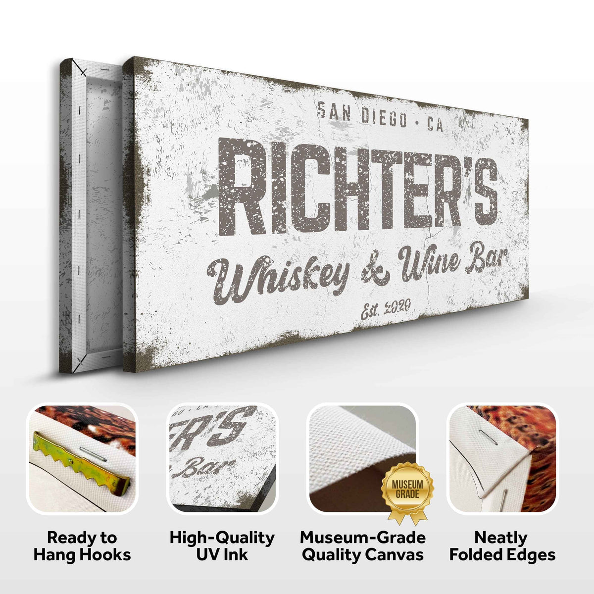 Whiskey And Wine Bar Sign