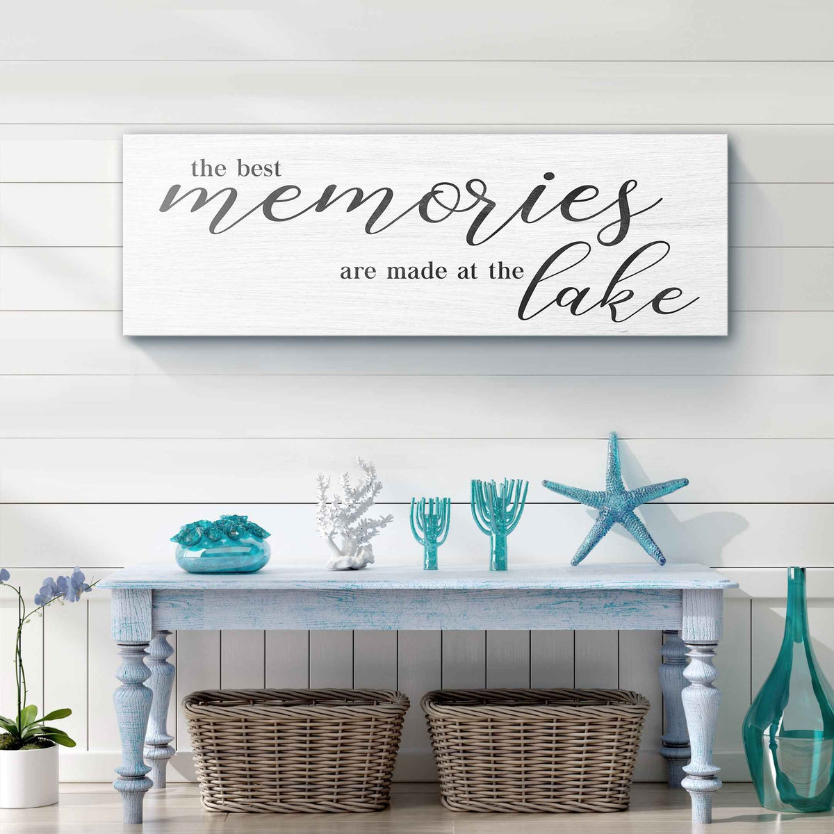 Best Memories At The Lake Sign