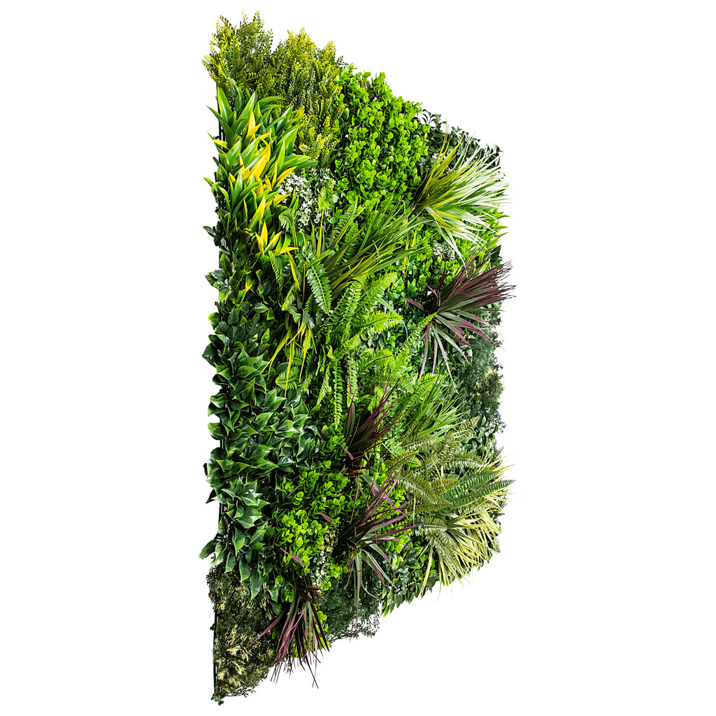 Urban Greenery Artificial Vertical Garden Green Wall Panel 40×40in 11 SQ FT – UV Resistant – Commercial Grade