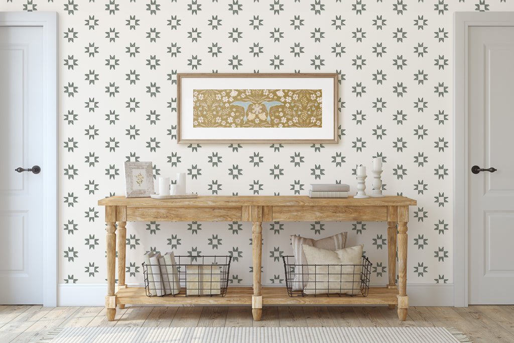 Iris Wallpaper by Melissa Johnson Design