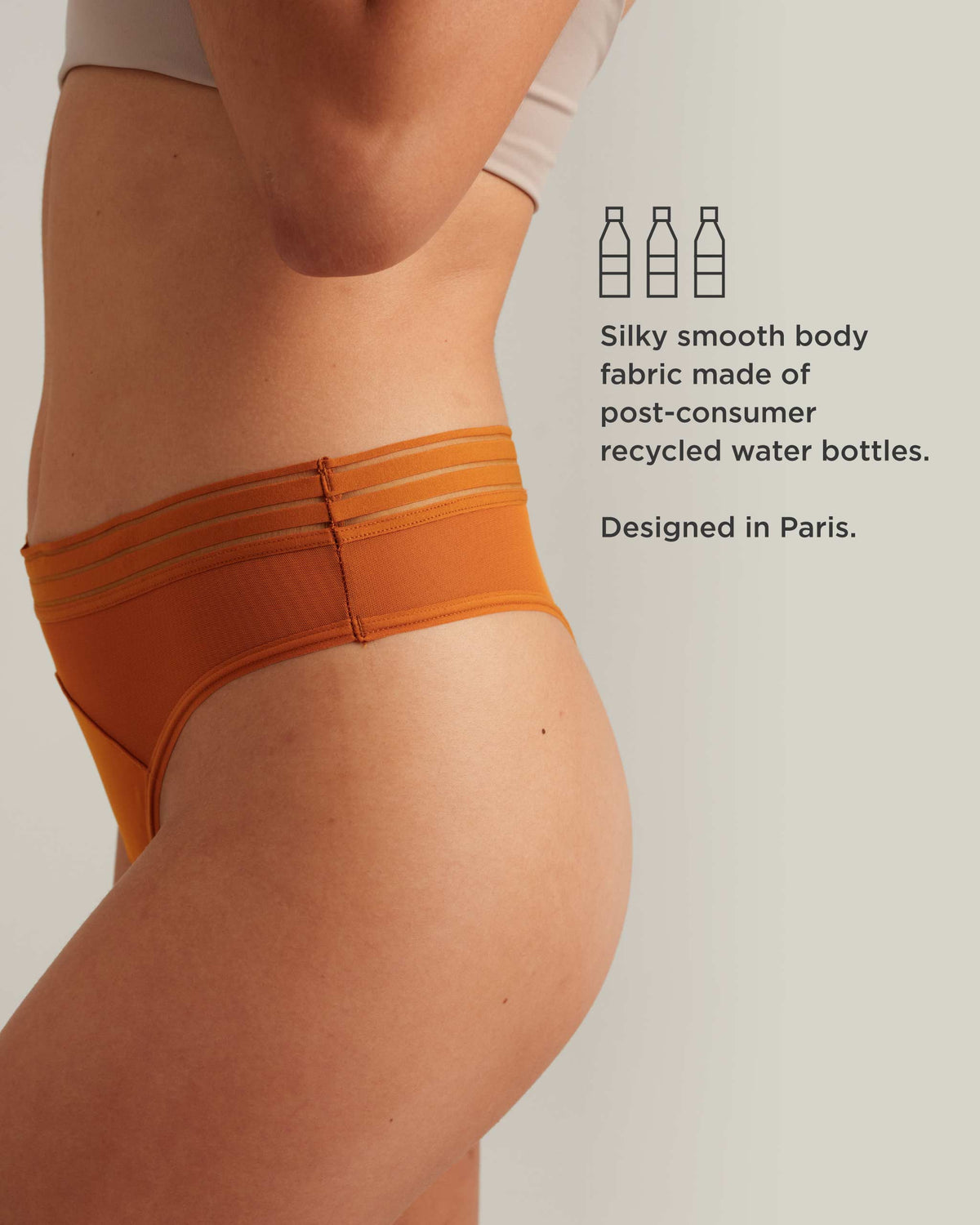 Leakproof Mesh Thong