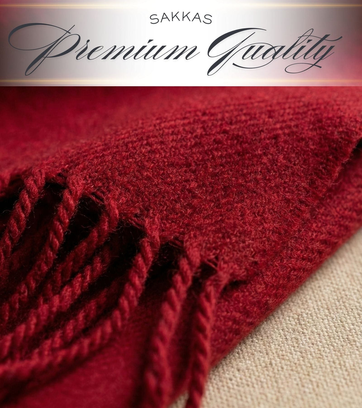 Sakkas Booker Unisex Cashmere-Feel Solid Winter Scarf with Fringe