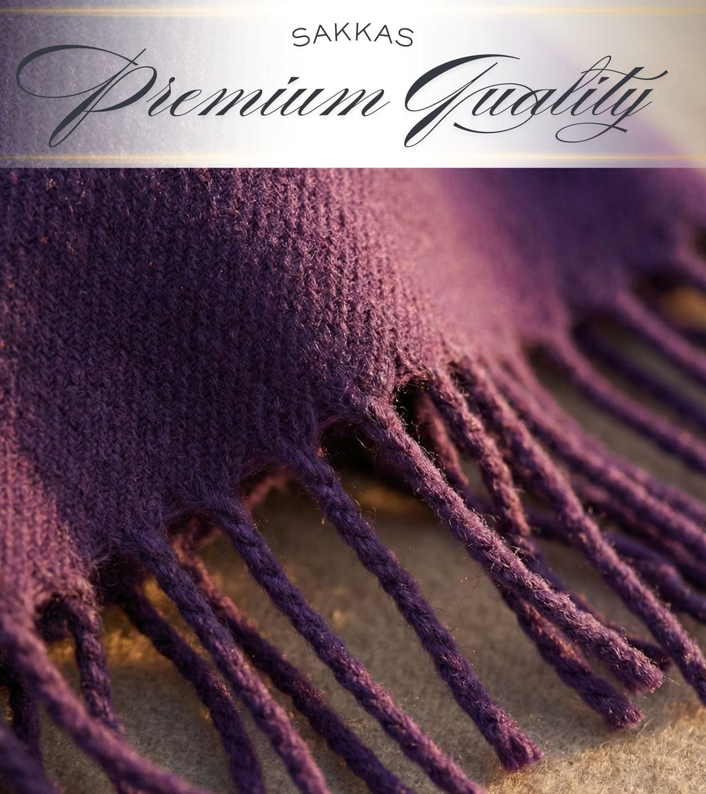 Sakkas Booker Unisex Cashmere-Feel Solid Winter Scarf with Fringe