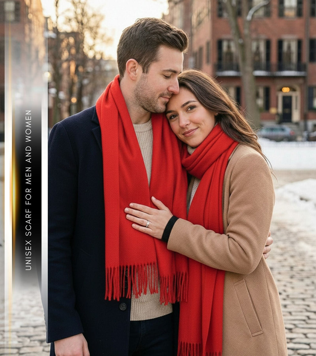 Sakkas Booker Unisex Cashmere-Feel Solid Winter Scarf with Fringe