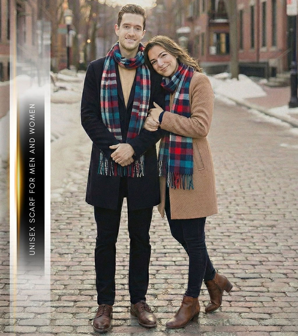 Sakkas Booker Unisex Cashmere-Feel Solid Winter Scarf with Fringe