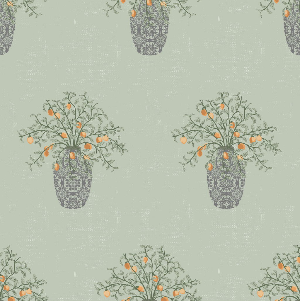 Alessa Wallpaper by The Bright Leaf Design