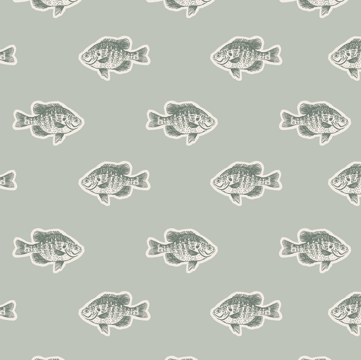 Mahi Wallpaper by Kim Hallquist Designs
