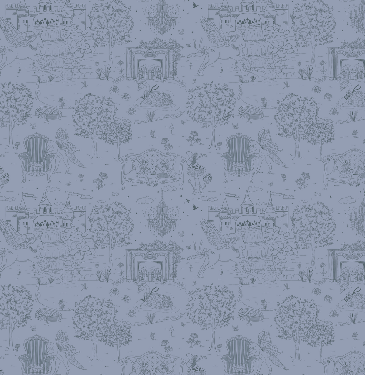 Ginny Wallpaper by Painted Hawk Design