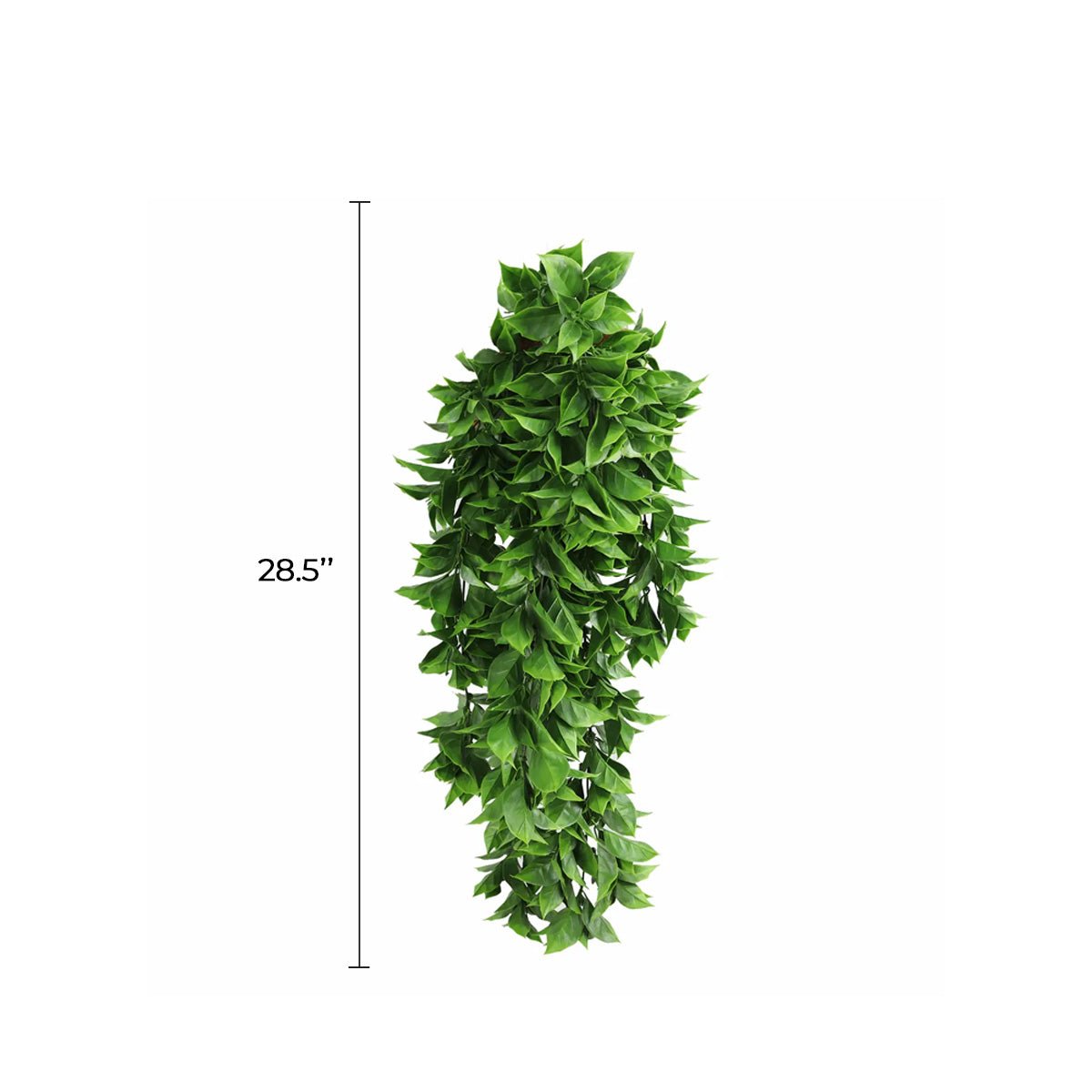 Dense Flowering Pothos Artificial Hanging Bush 10.6×28.5in – NFPA 701 Certified – UV Resistant
