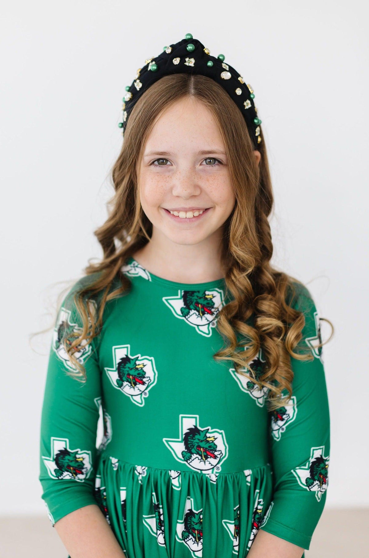 Southlake Carroll Dragons 3/4 Sleeve Pocket Twirl Dress