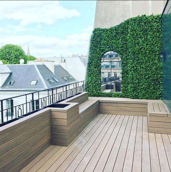 Spring Sensation Artificial Vertical Garden Green Wall Panel 40×40in 11 SQ FT – UV Resistant – Commercial Grade