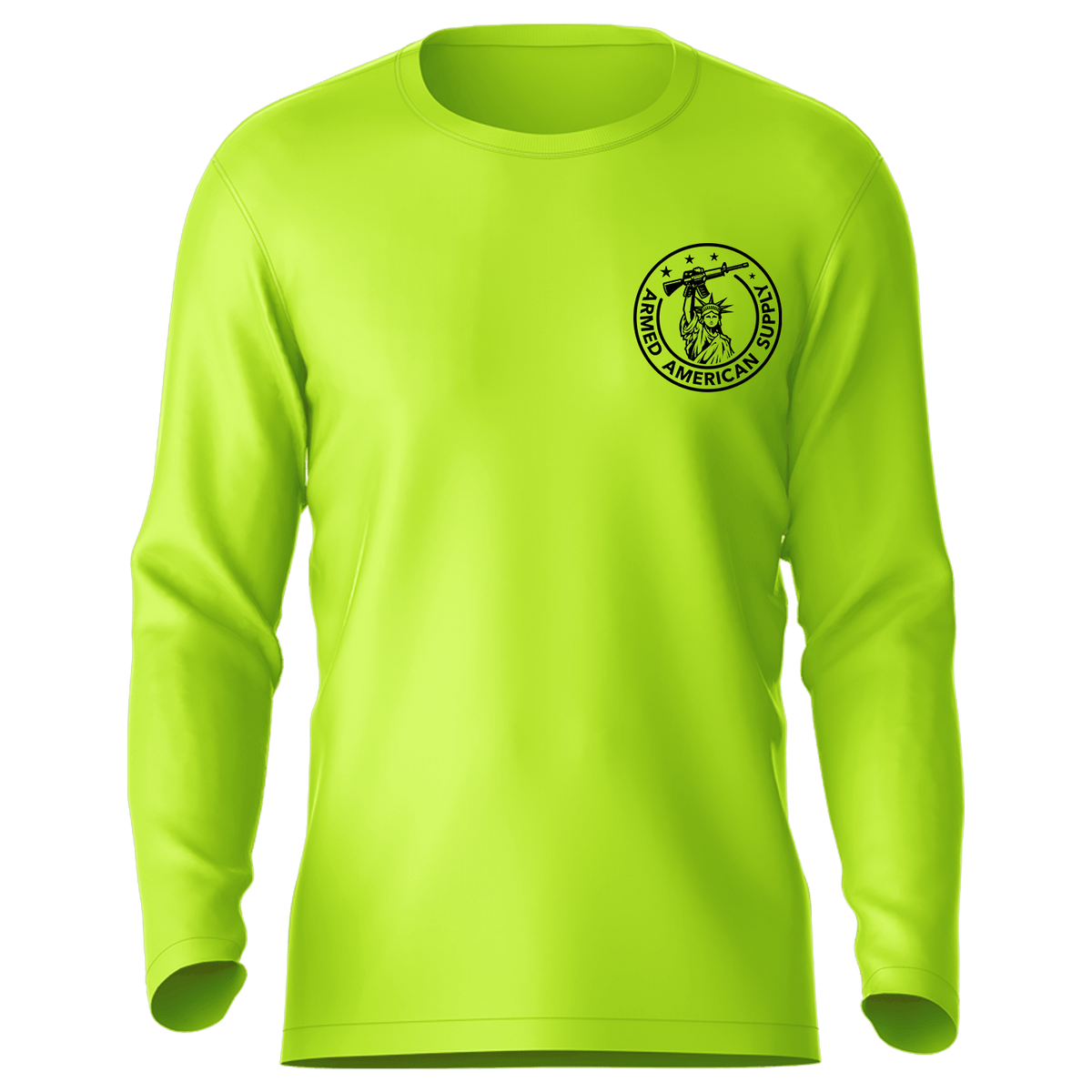 Exhausted - Hi-Visibility UPF 50 Long Sleeve Sun Shirt