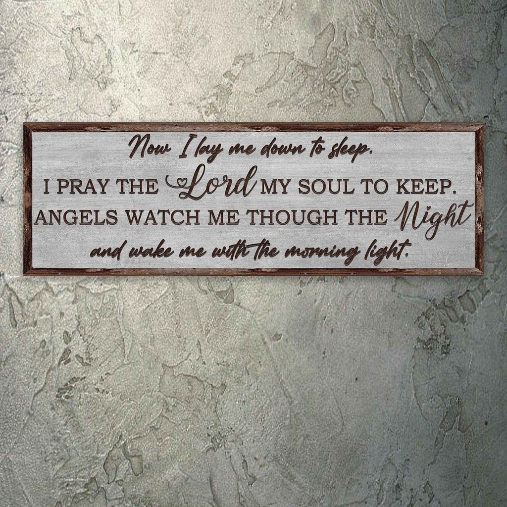 Now I Lay Me Down To Sleep Sign