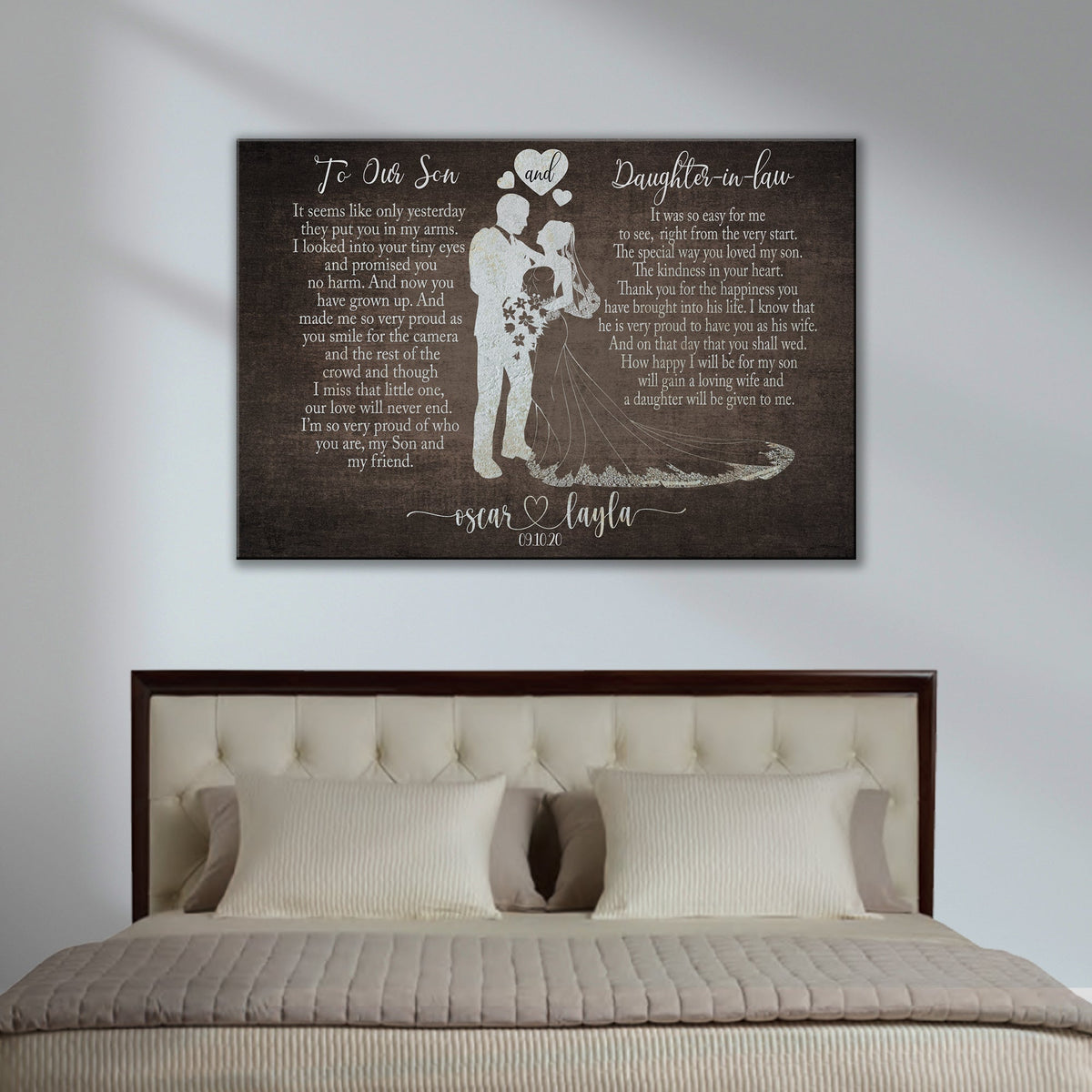 To My Son and Daughter In Law Sign