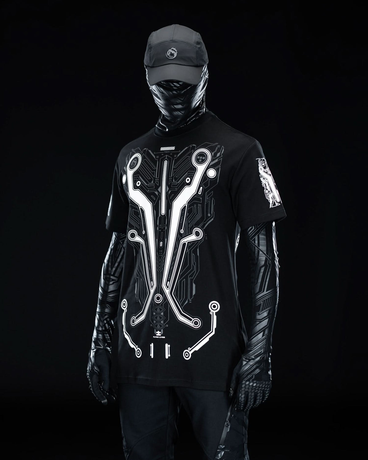 TRON White ( UV + GLOW Blue )