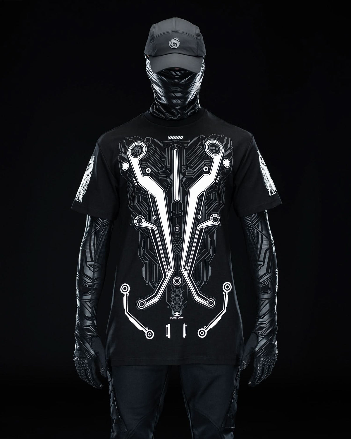 TRON White ( UV + GLOW Blue )