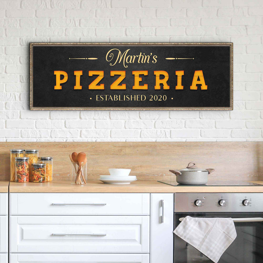 Wood Pizzeria Sign