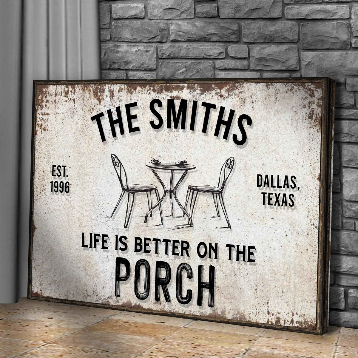 Life Is Better On The Porch Sign
