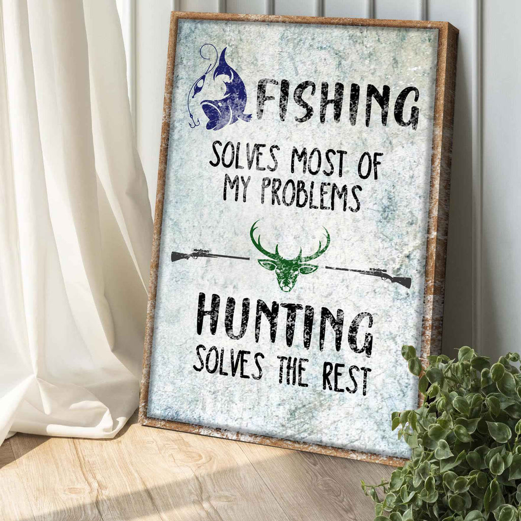 Fishing And Hunting Sign