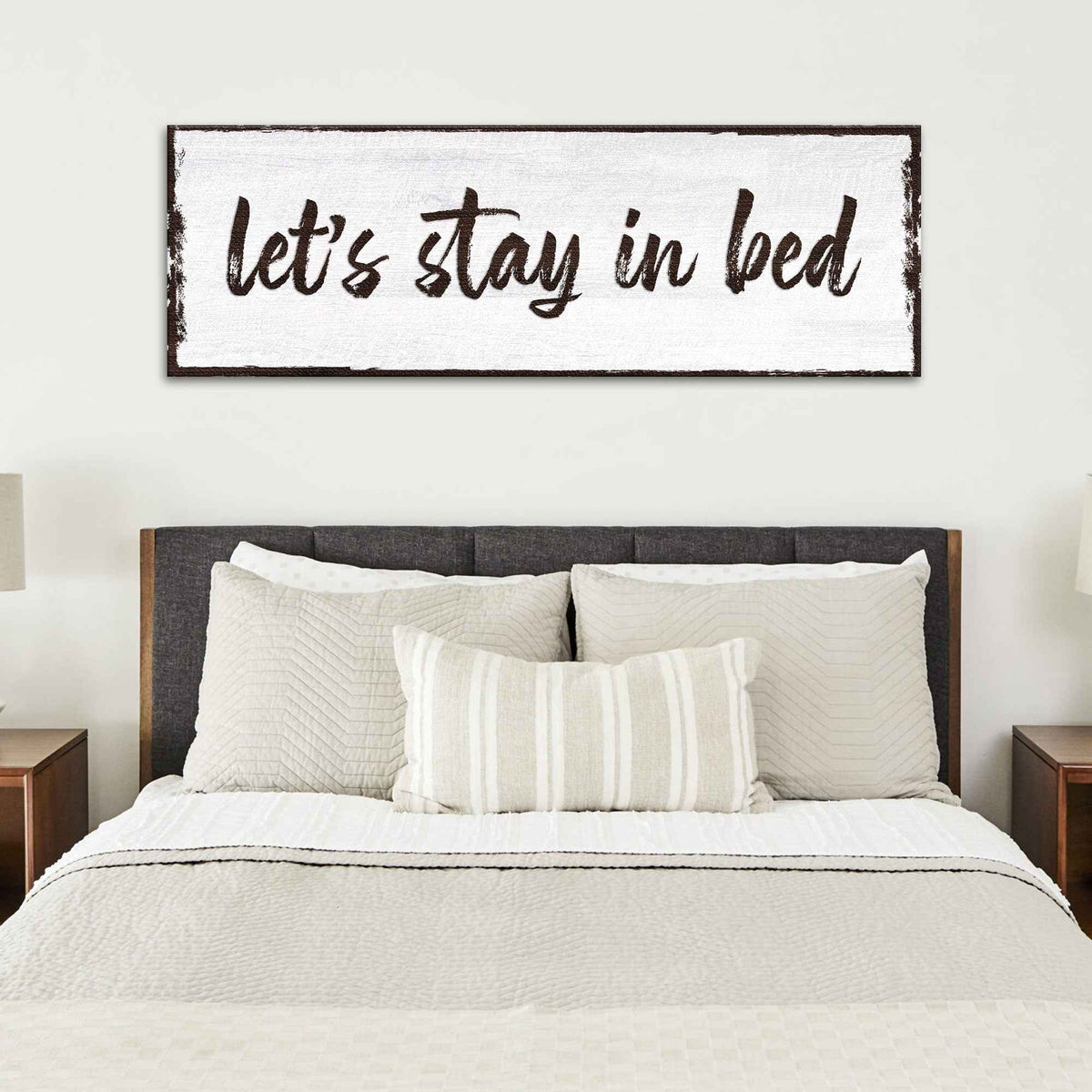 Let's Stay In Bed Sign