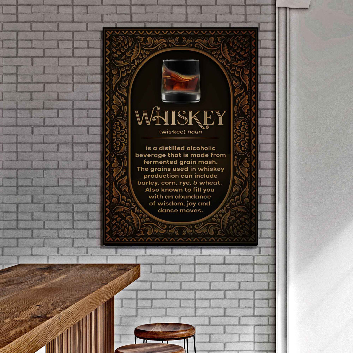 Whiskey Definition Sign