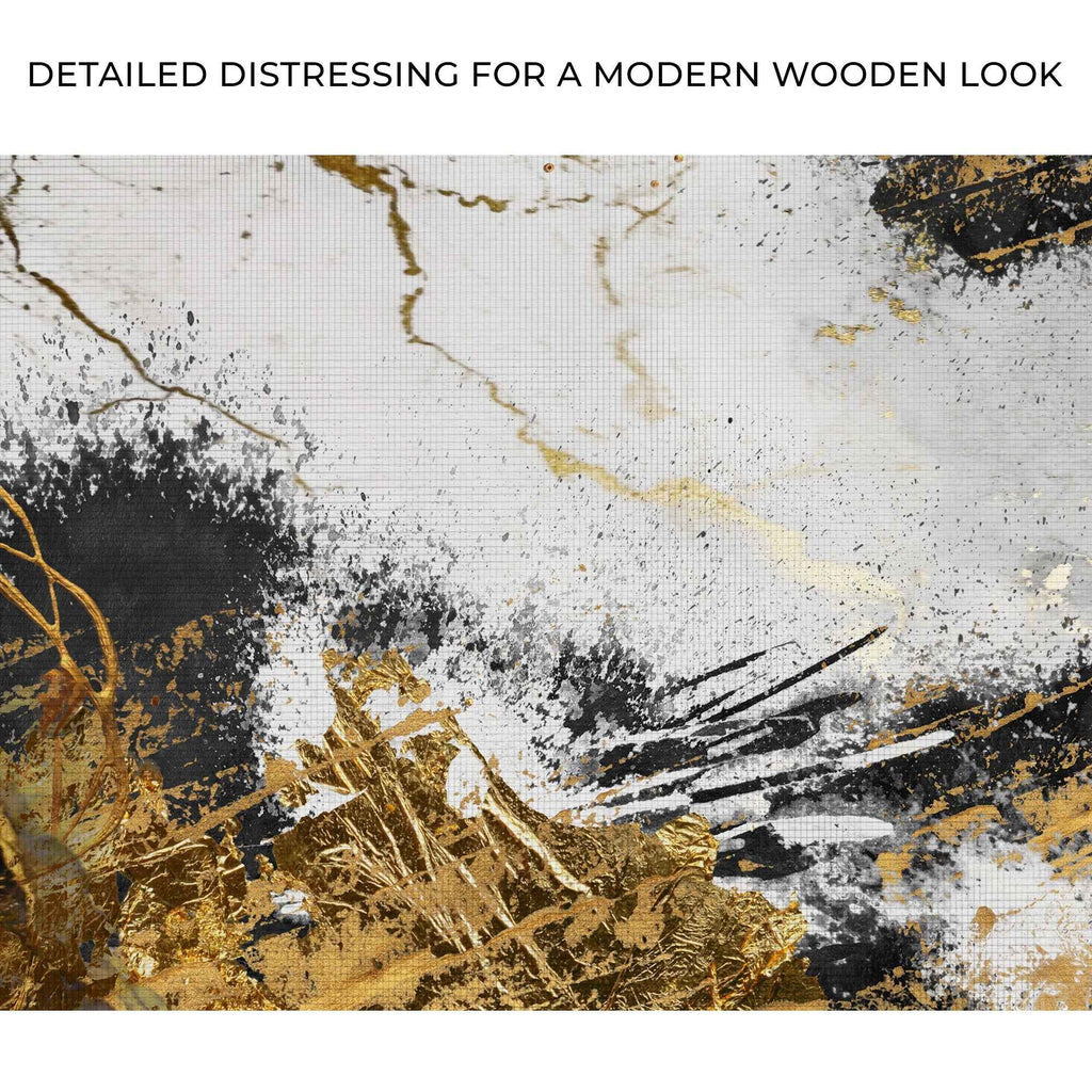 Sky Gold Abstract Painting Canvas Wall Art