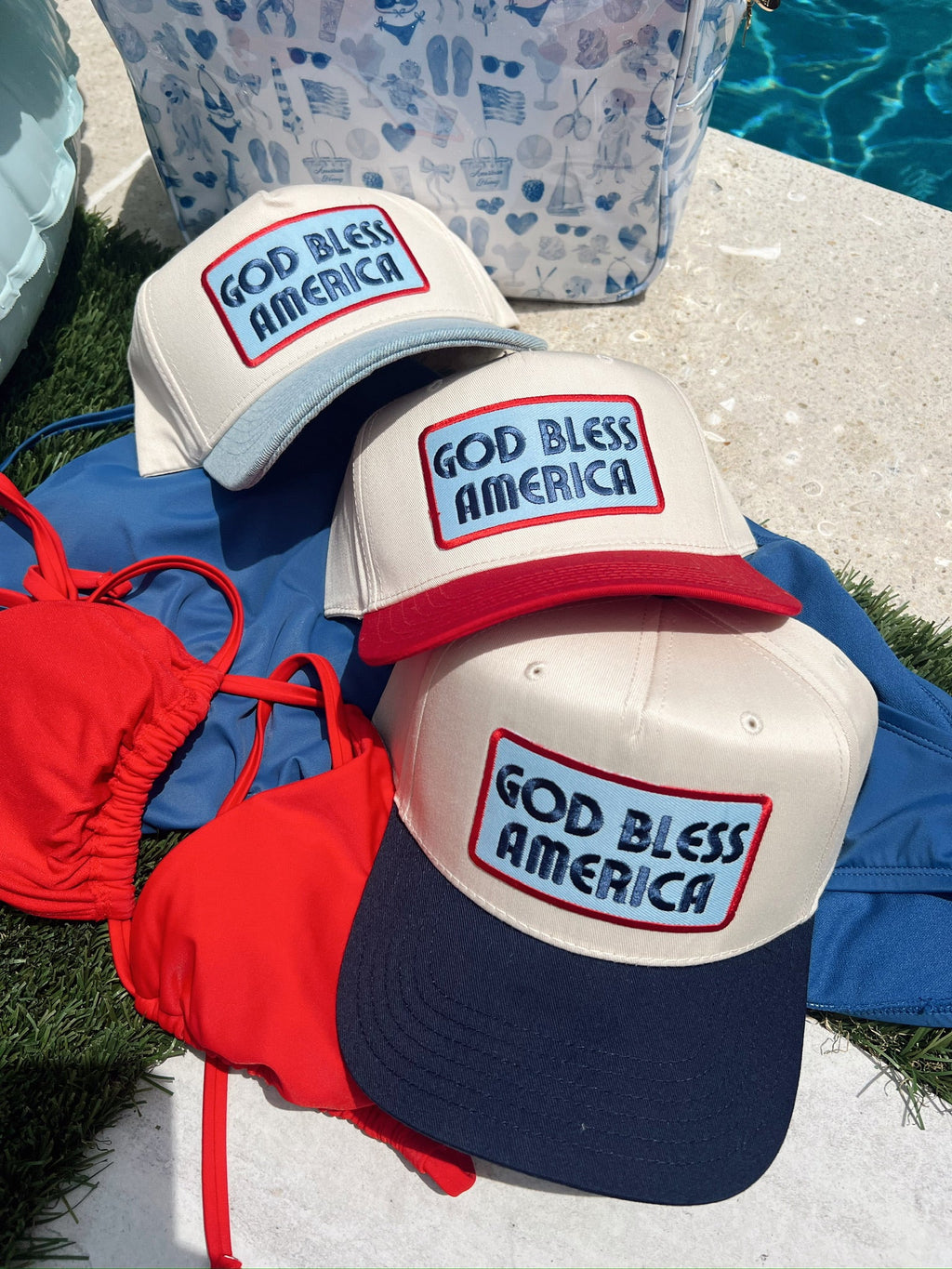 God Bless America - Vintage Trucker Hat