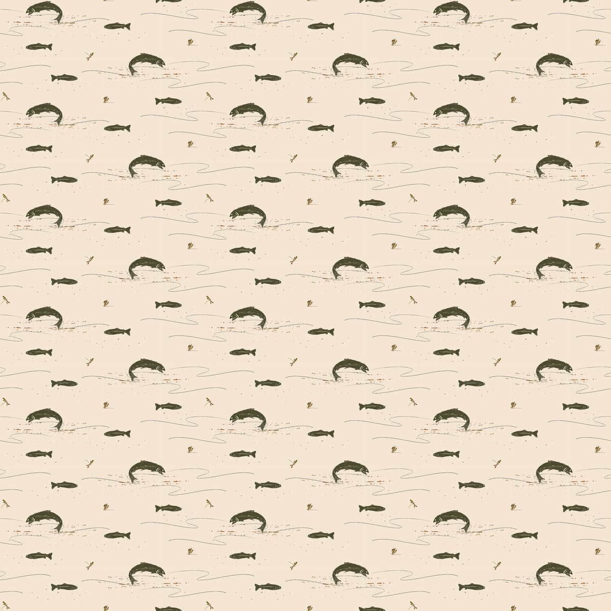 Trout Wallpaper by Cassandra Zaniboni
