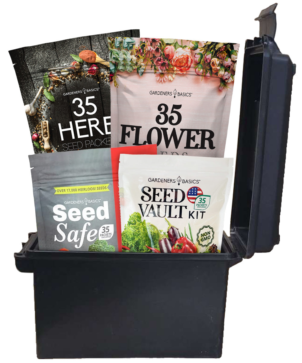 Ultimate Survival Seed Kit: 140 Packets with Ammo Can