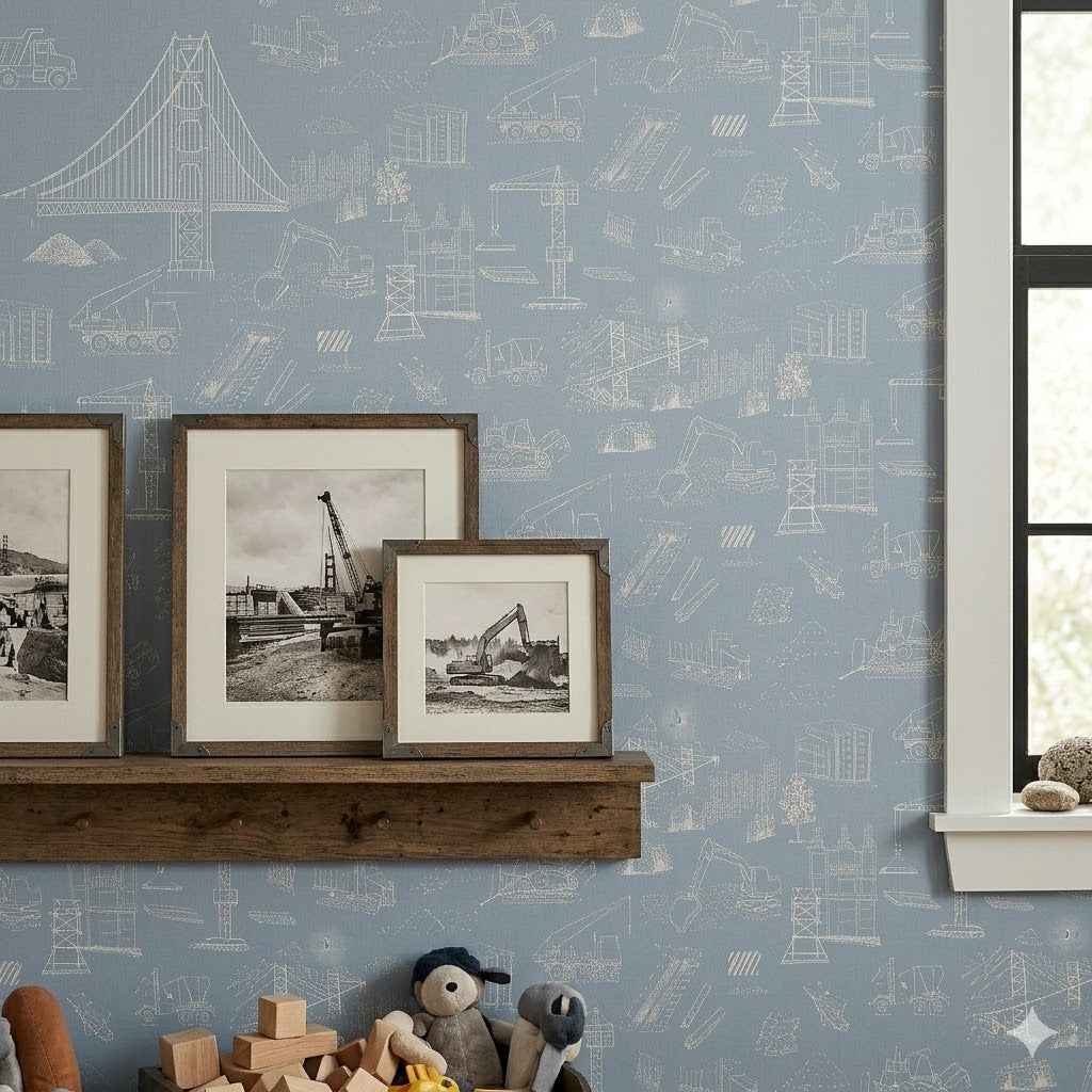 Boston Wallpaper by The Bright Leaf Design