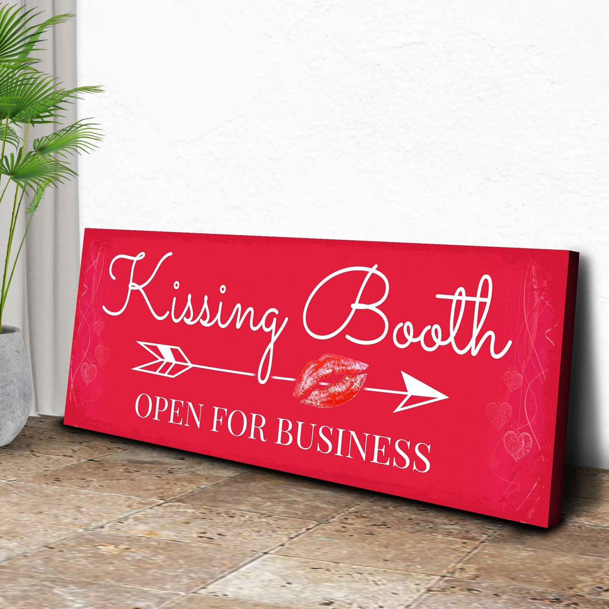 Kissing Booth "Open For Business" Sign