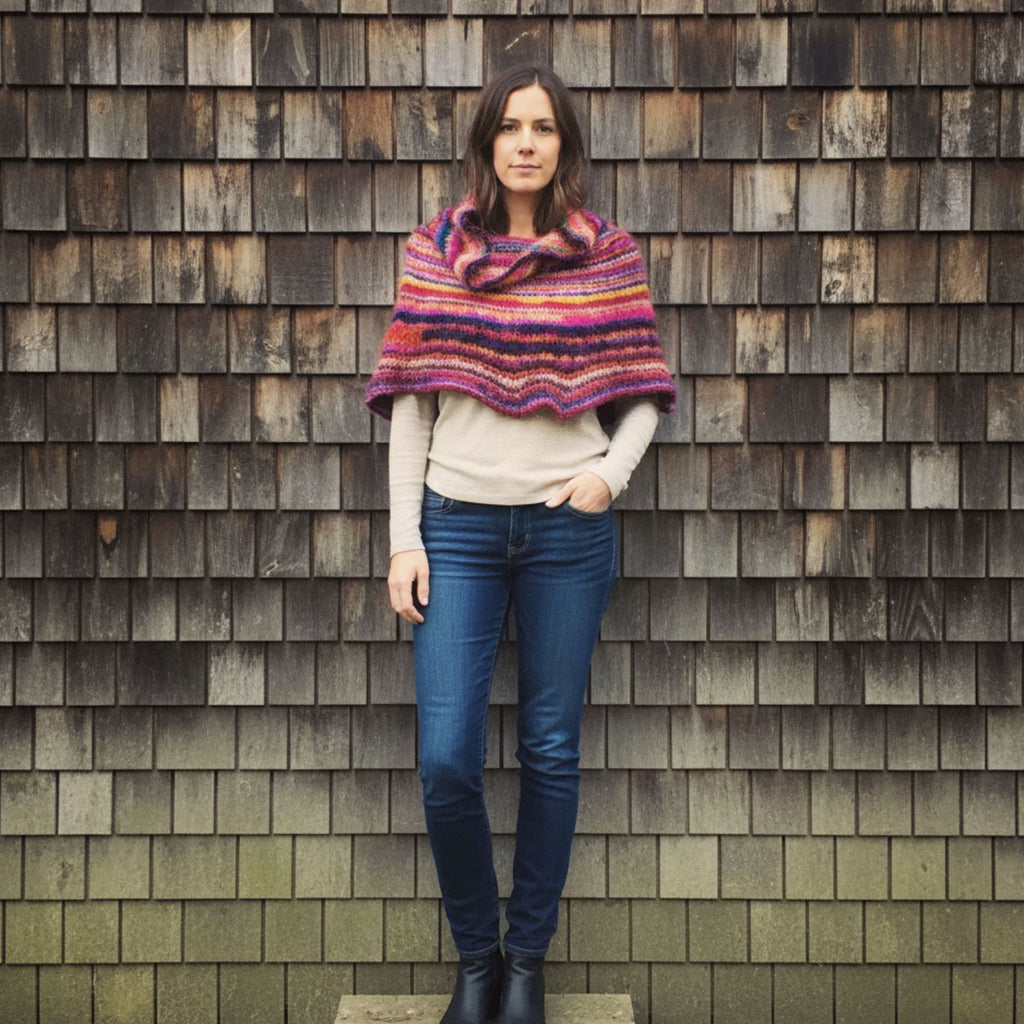 Cowl Neck Poncho Pattern