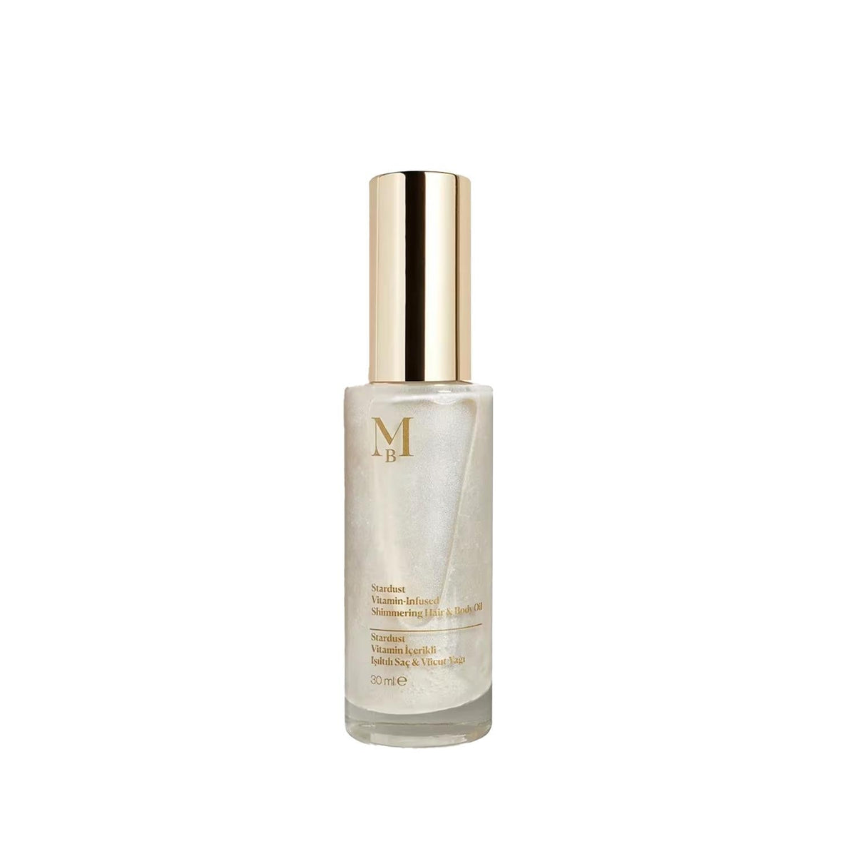 Misbahçe Stardust Vitamin-Enriched Shimmering Hair and Body Oil - Nourishing, Moisturizing, 1.01 fl oz