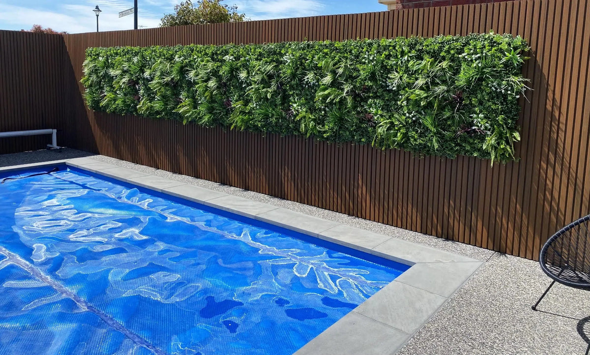 Tropical Vista Artificial Vertical Garden Green Wall Panel 40×40in 11 SQ FT – UV Resistant – Commercial Grade