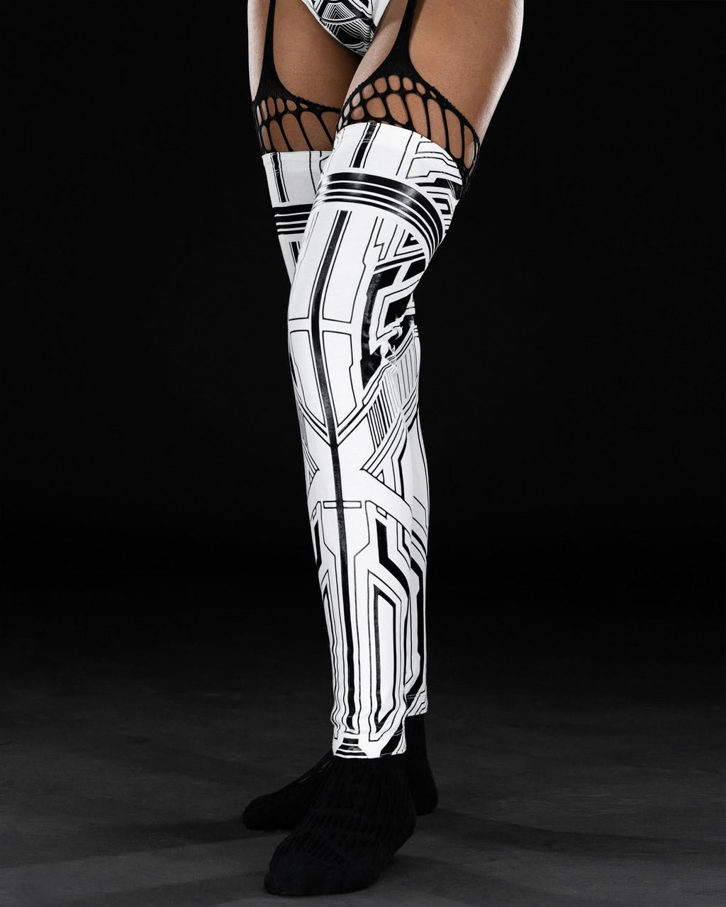 ZYPHR WHITE THIGH HIGHS 2.0