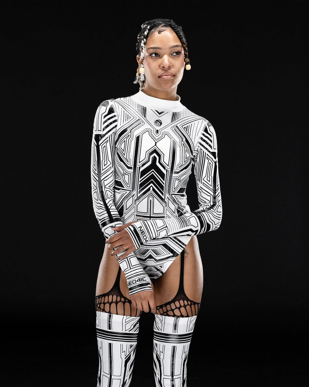 WHITE ZYPHR Bodysuit