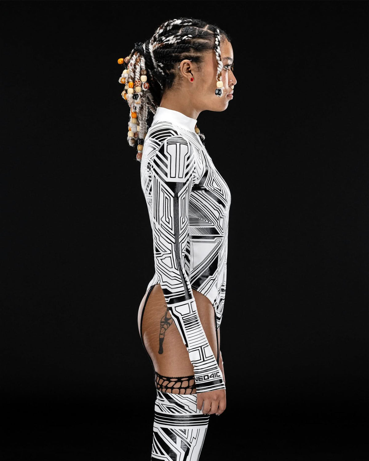 WHITE ZYPHR Bodysuit