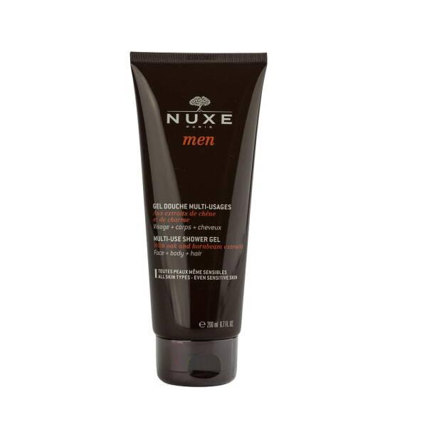 Nuxe Men Multi-Purpose Shower Gel for Face, Body, and Hair - Gentle, Natural Skincare