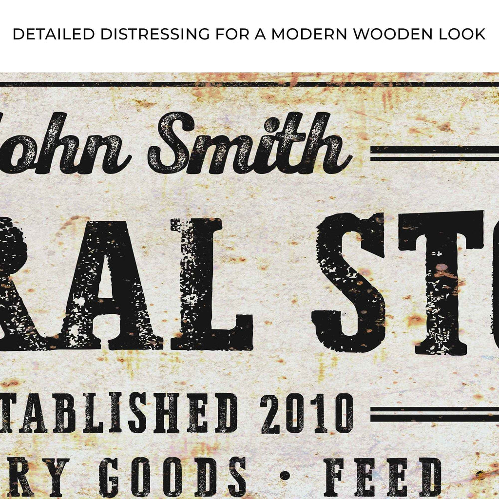 Rustic General Store Sign