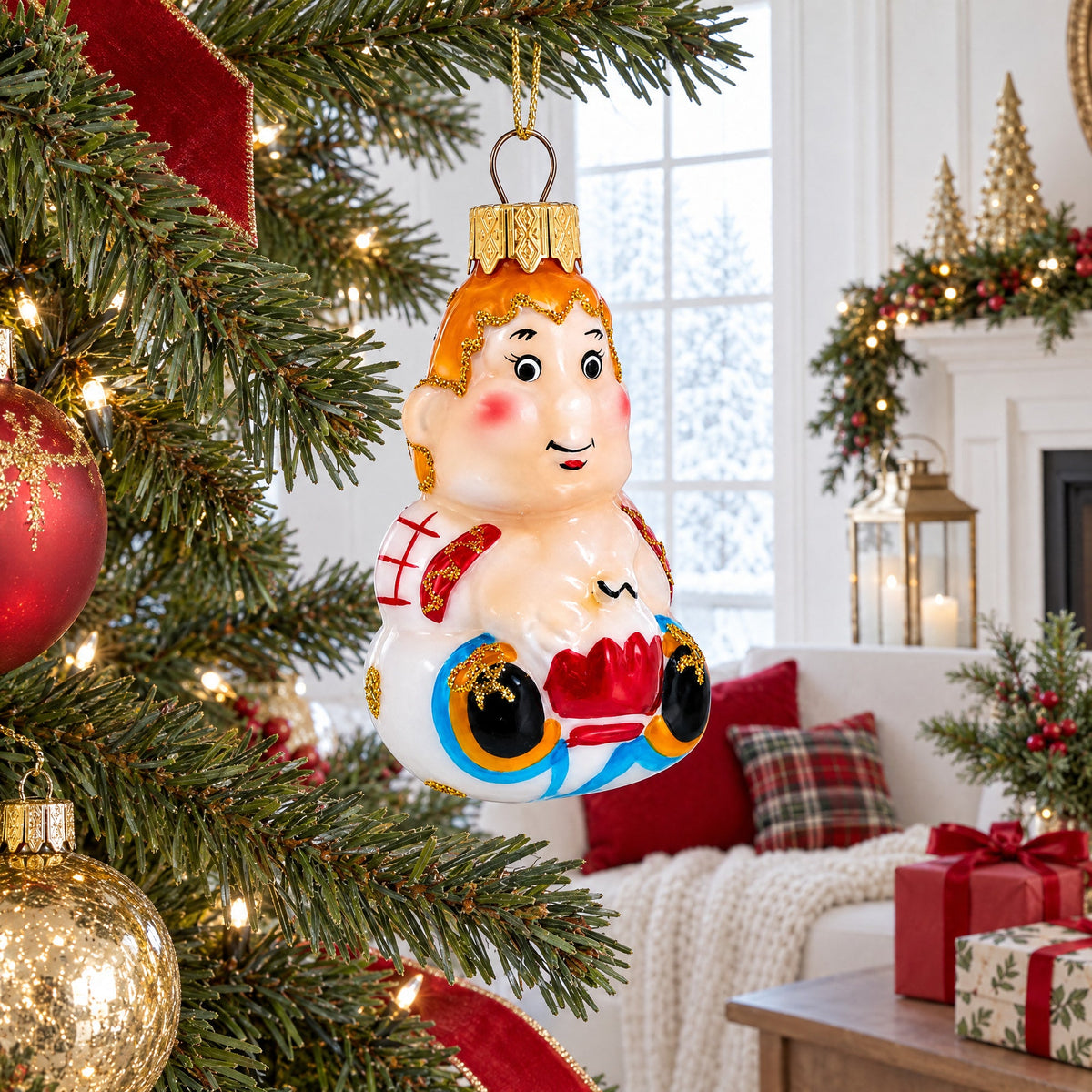 Carlson Fairytale Character Glass Christmas Ornament