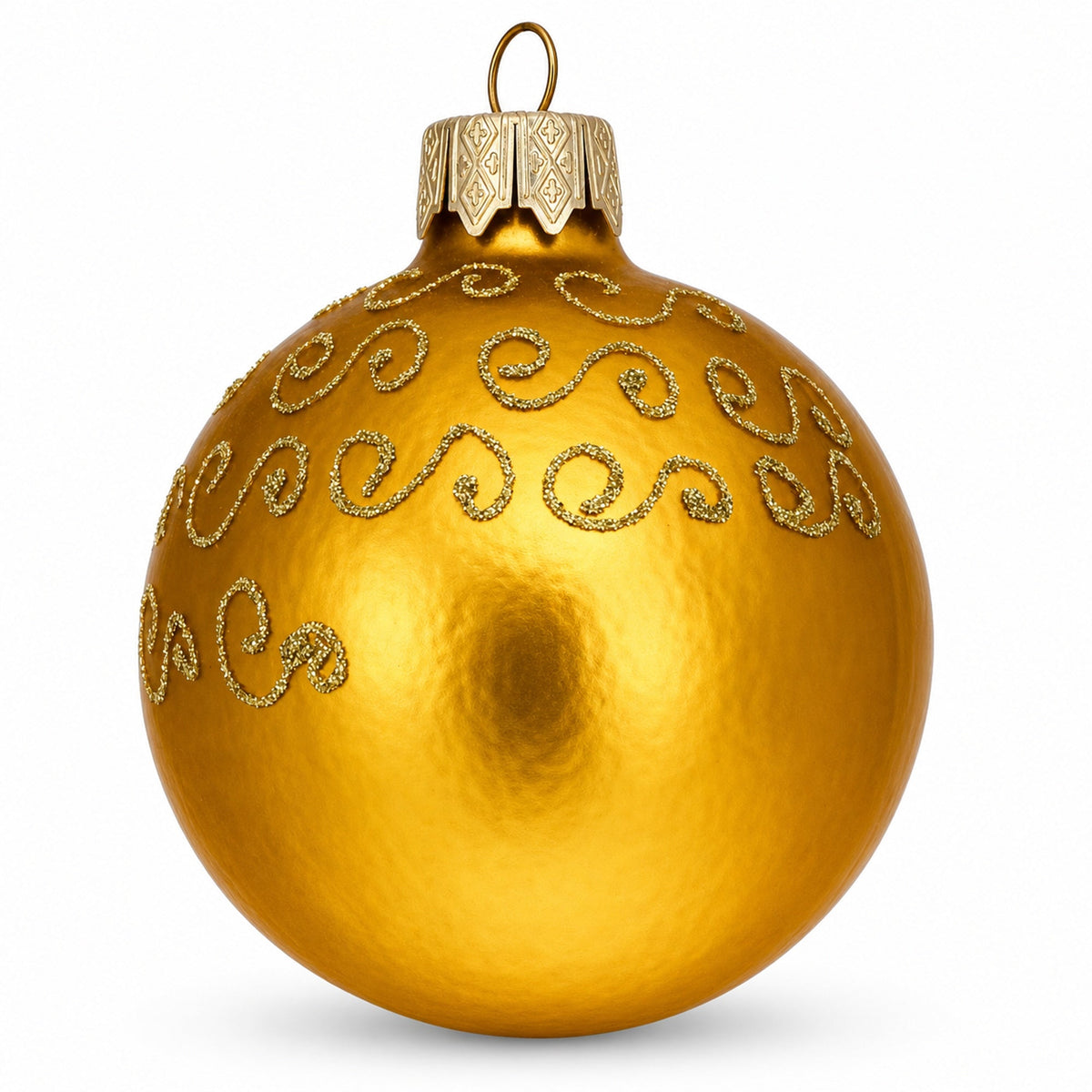 Kolobok, the Folk Tale Hero, Mini Glass Christmas Ornament