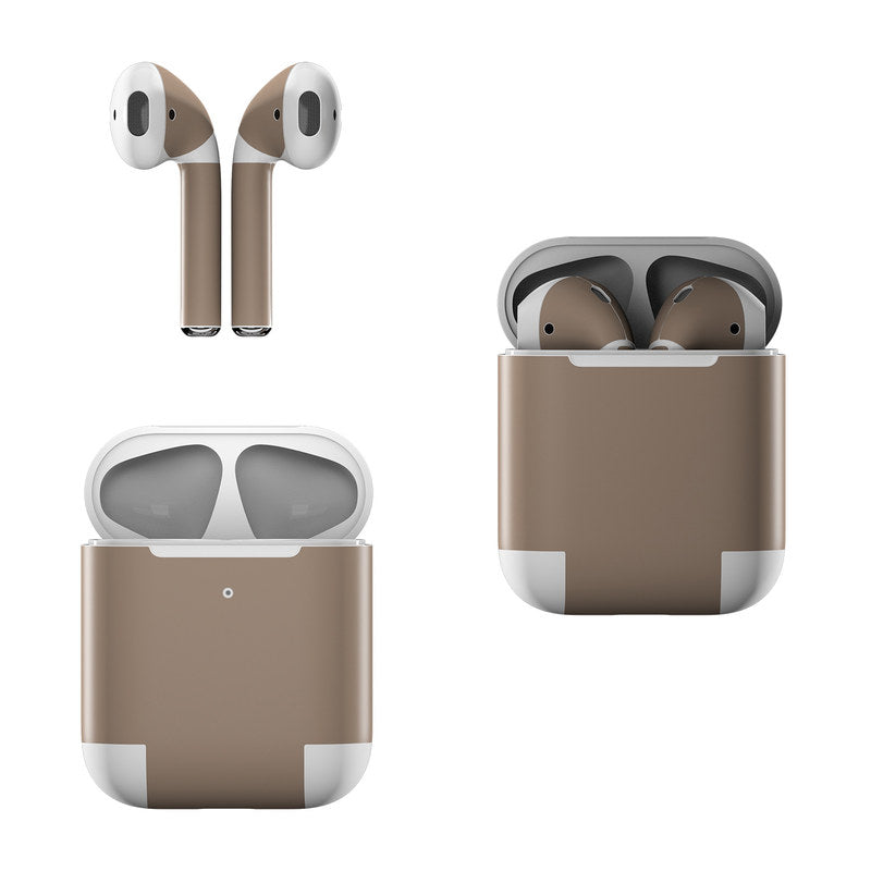 Solid State Flat Dark Earth - Apple AirPods Skin