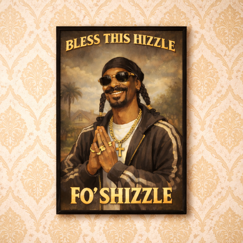 Bless This Hizzle Fo Shizzle Print