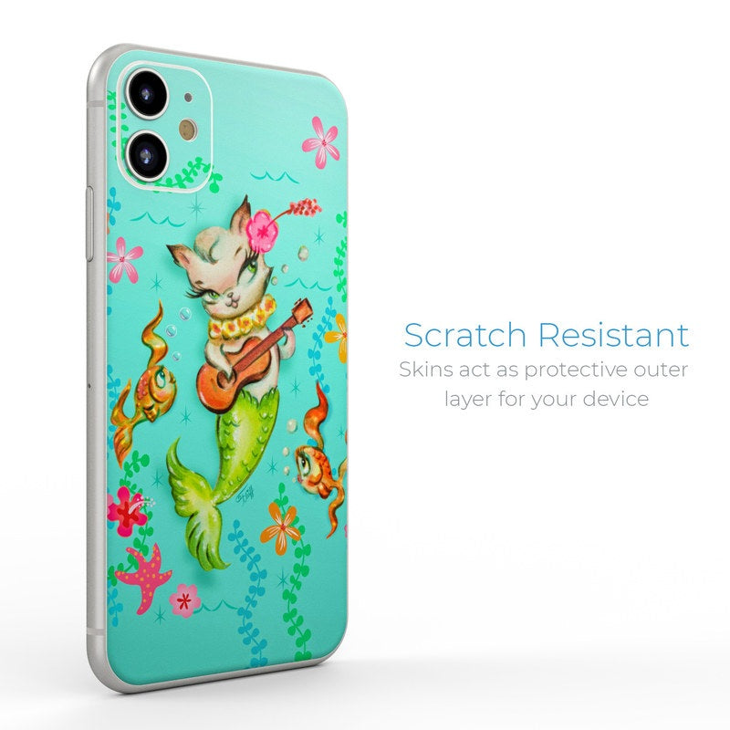 Merkitten with Ukelele - Apple iPhone 11 Skin