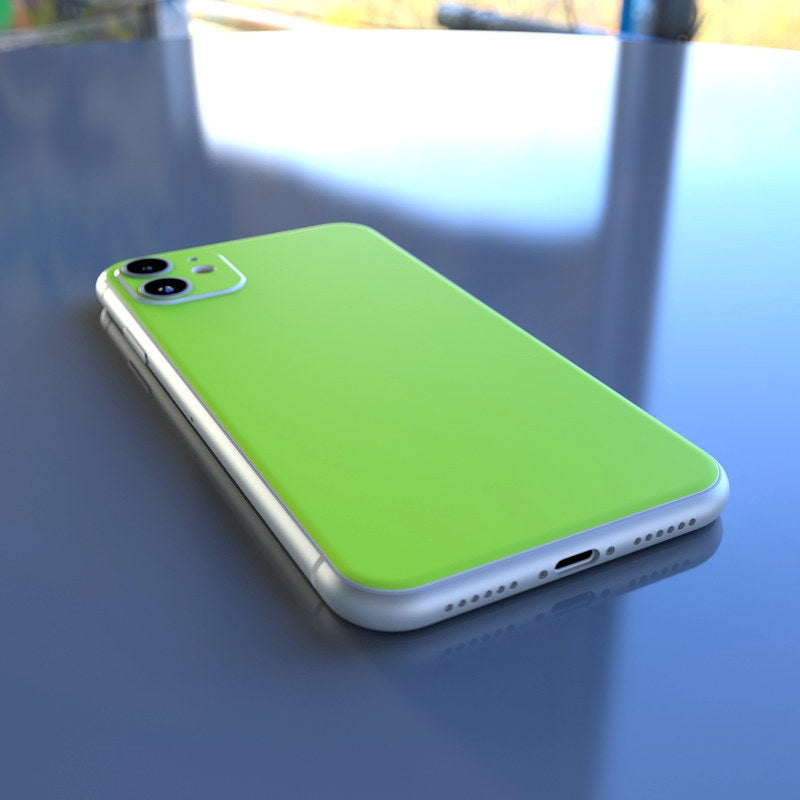 Solid State Lime - Apple iPhone 11 Skin
