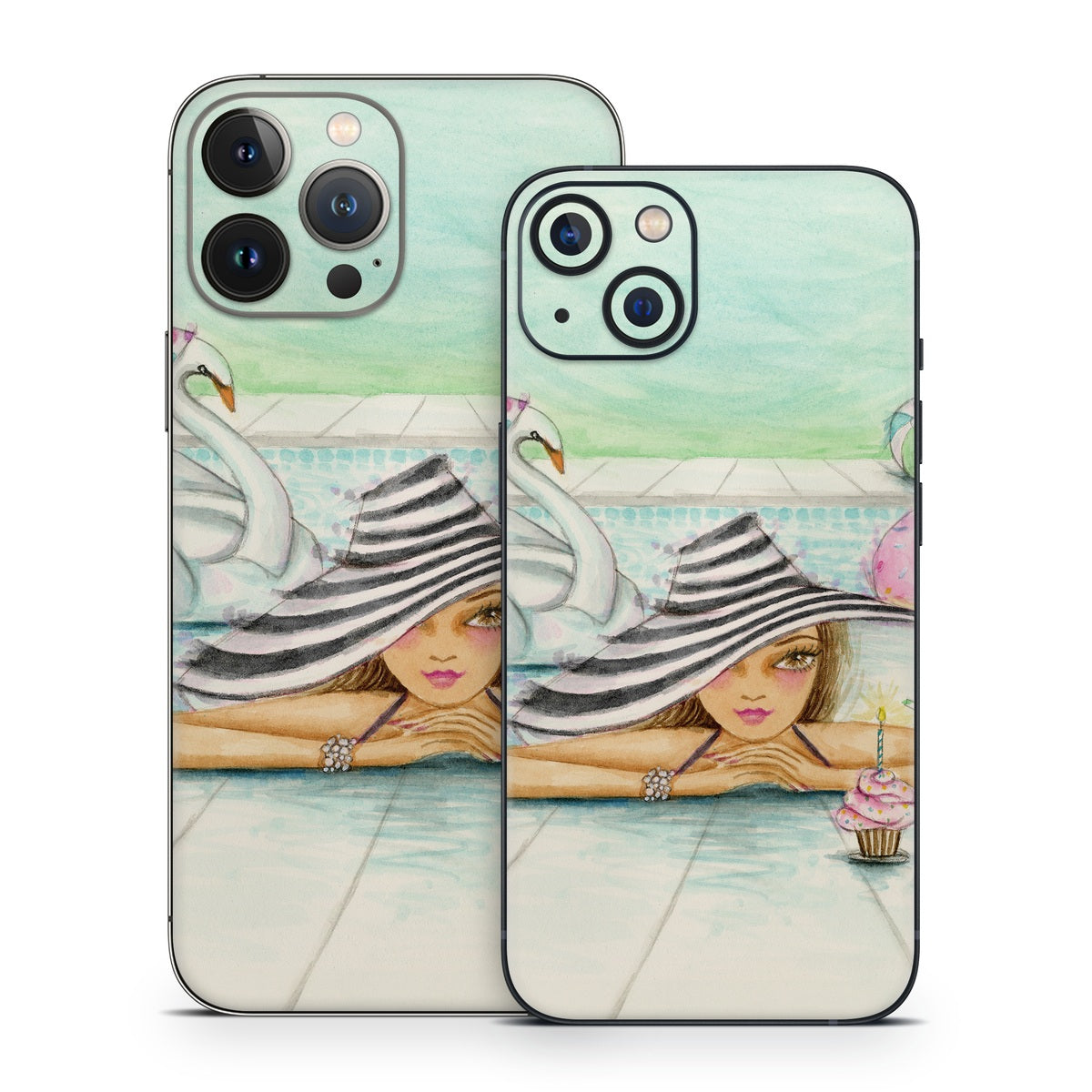 Delphine at the Pool Party - Apple iPhone 13 Skin