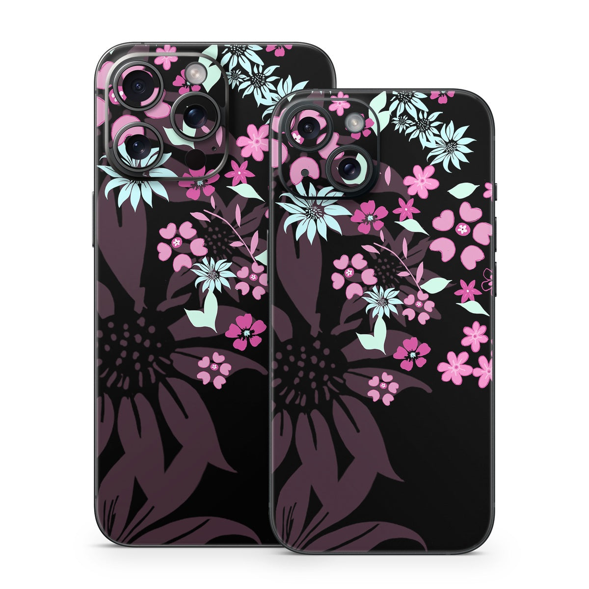 Dark Flowers - Apple iPhone 15 Skin