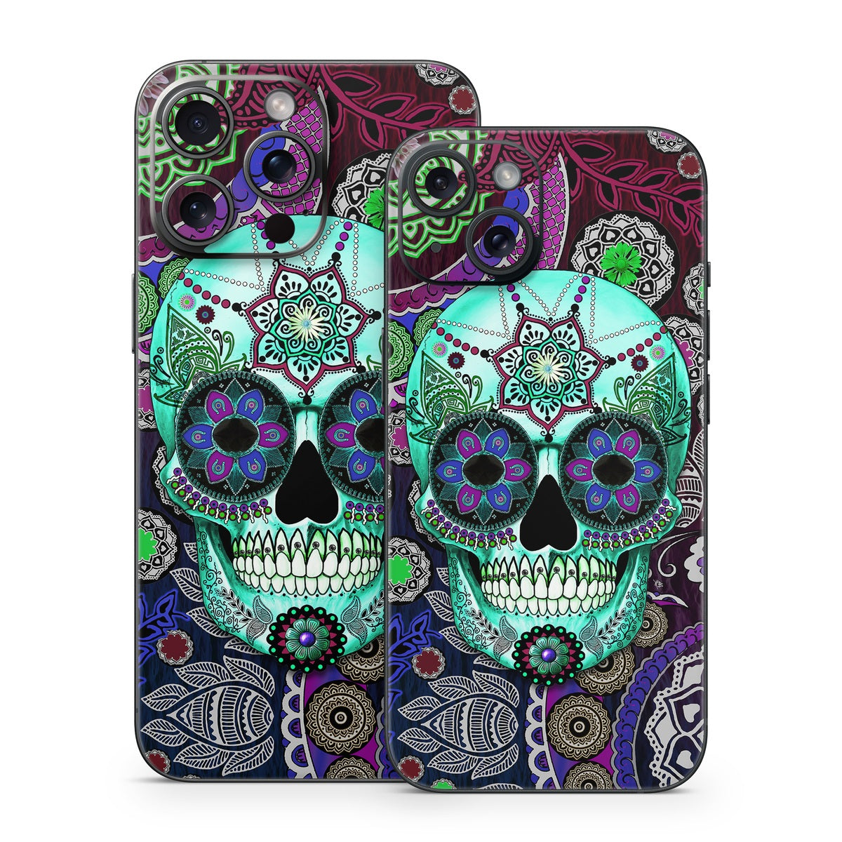 Sugar Skull Sombrero - Apple iPhone 15 Skin