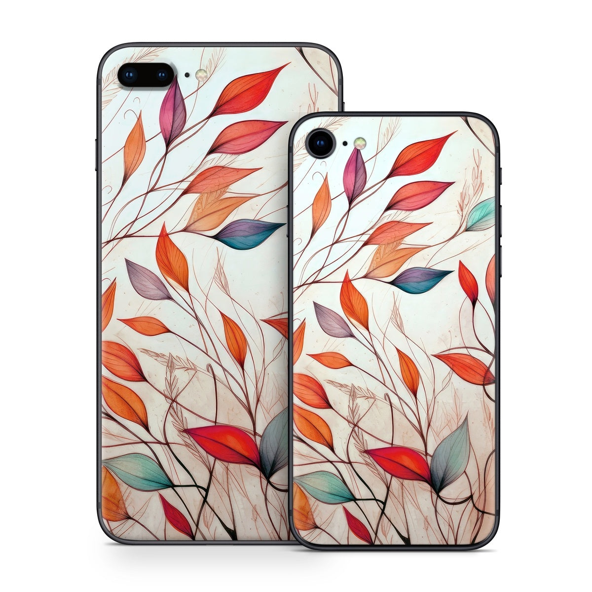 Leaf Sketches - Apple iPhone 8 Skin